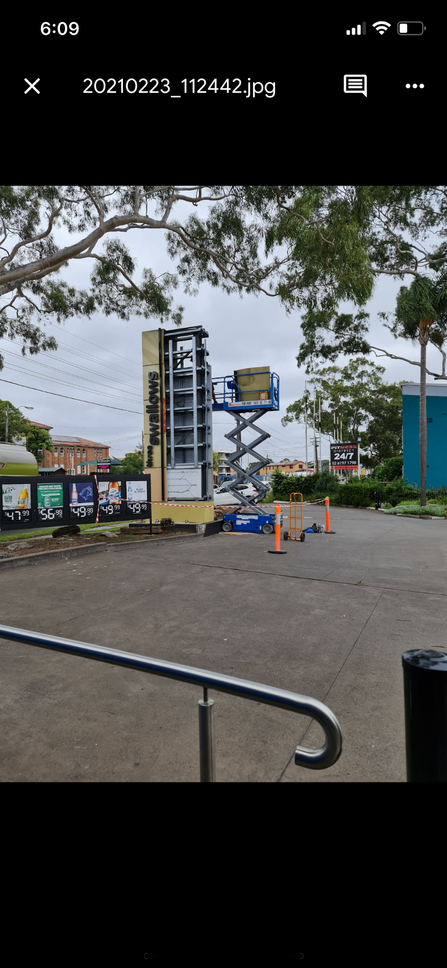 Service station rebrand