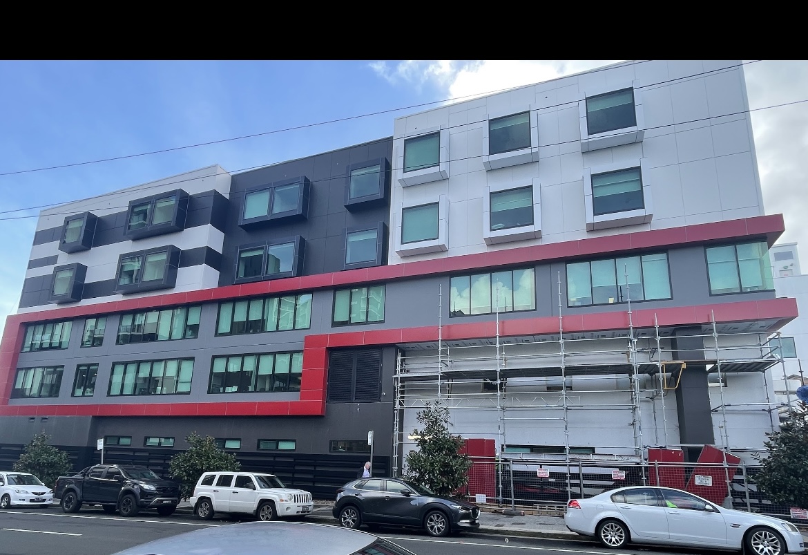 Mixed-use facade